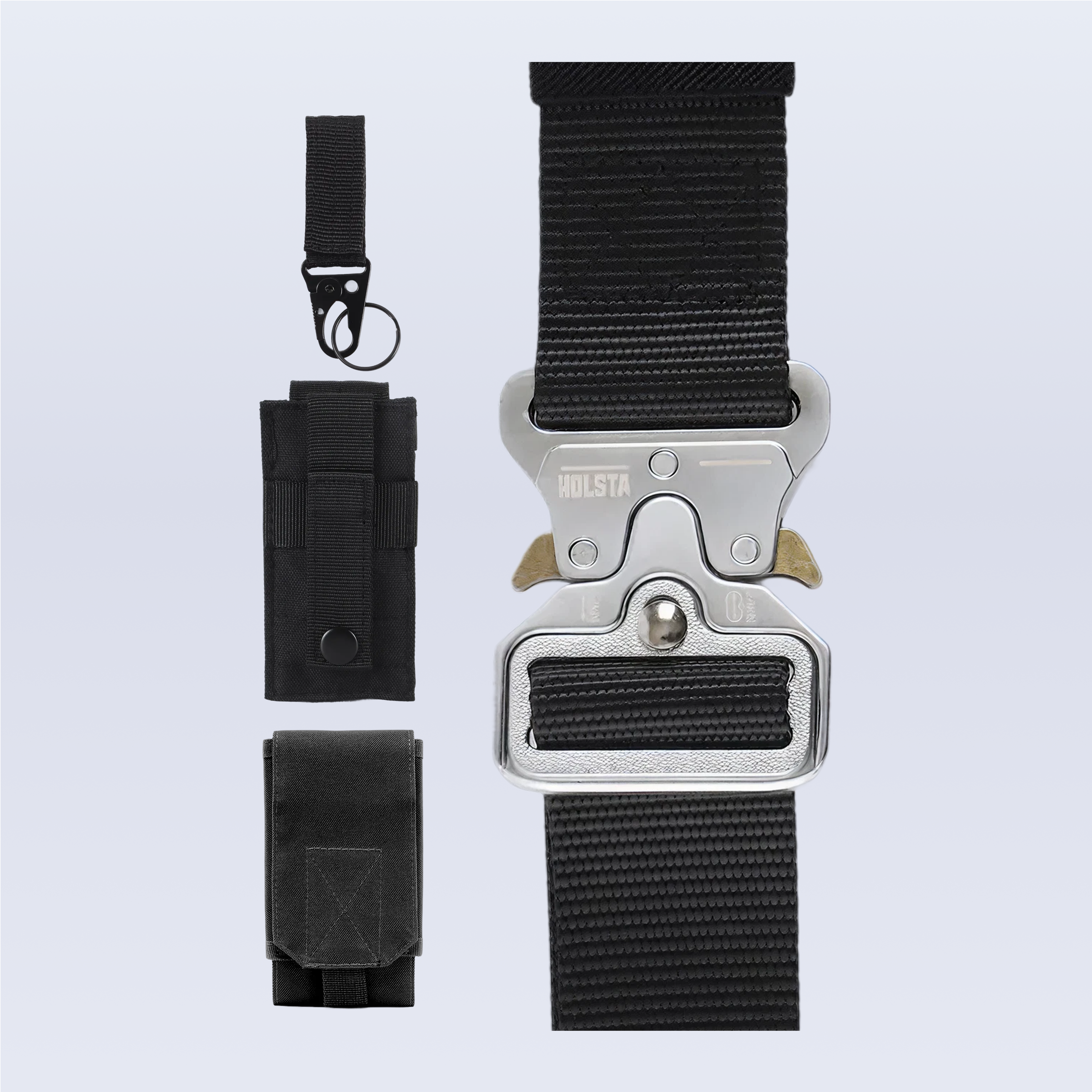 Work Bundle Black with Silver Buckle Original