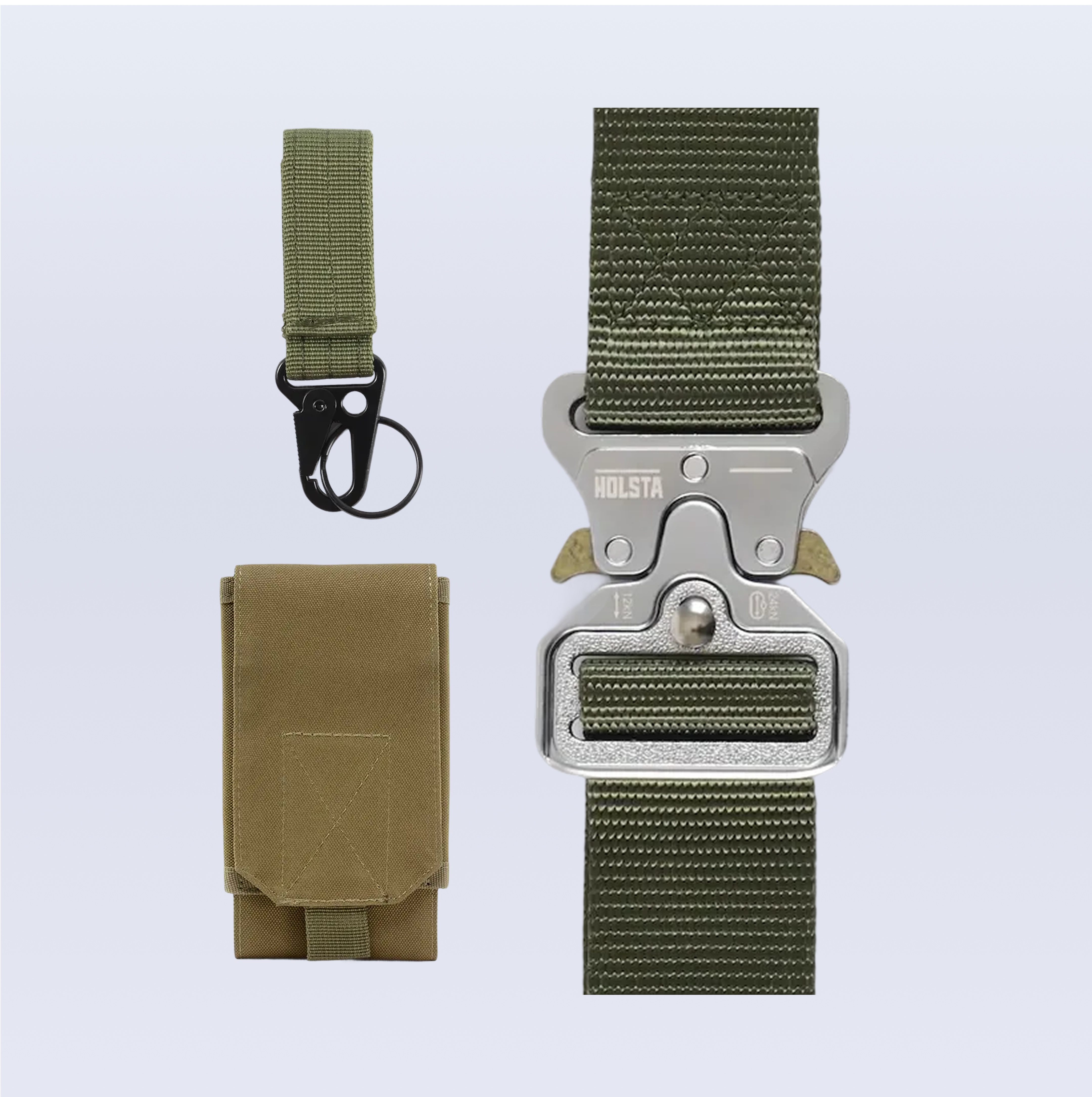 Everyday Bundle Green with Silver Buckle