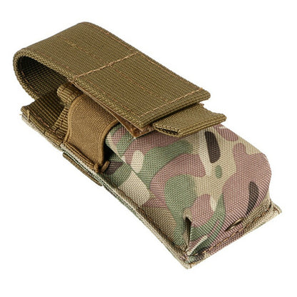 Standard camouflage nylon flashlight holder for a belt