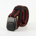 Black with Red Stripes