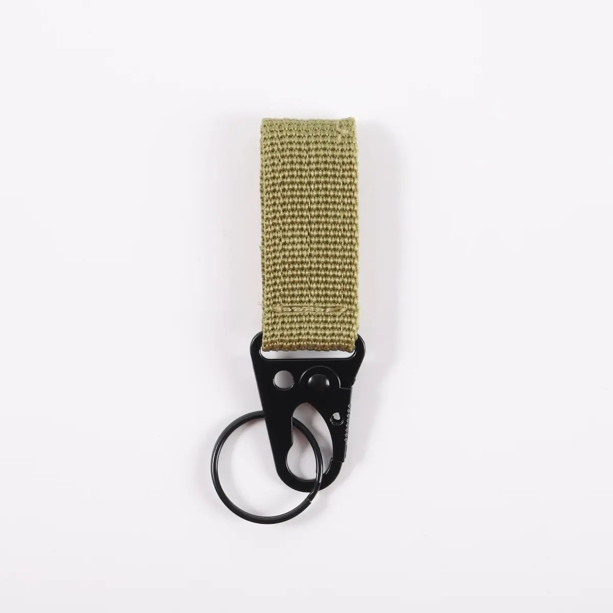 Khaki keyring holder back