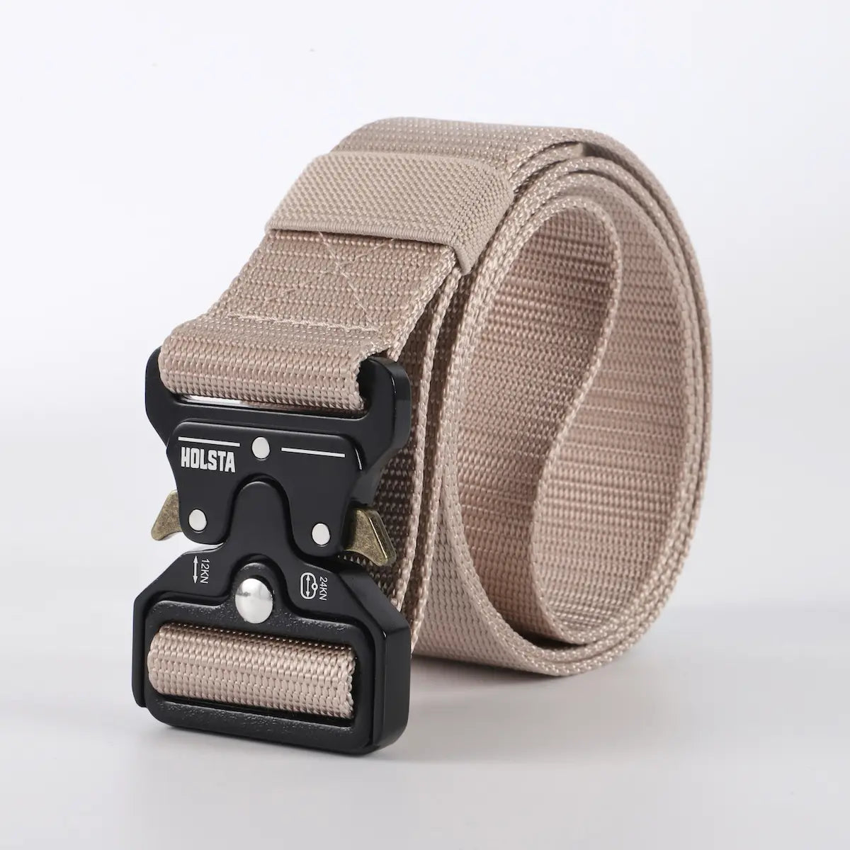 Beige Holsta Belt with black buckle