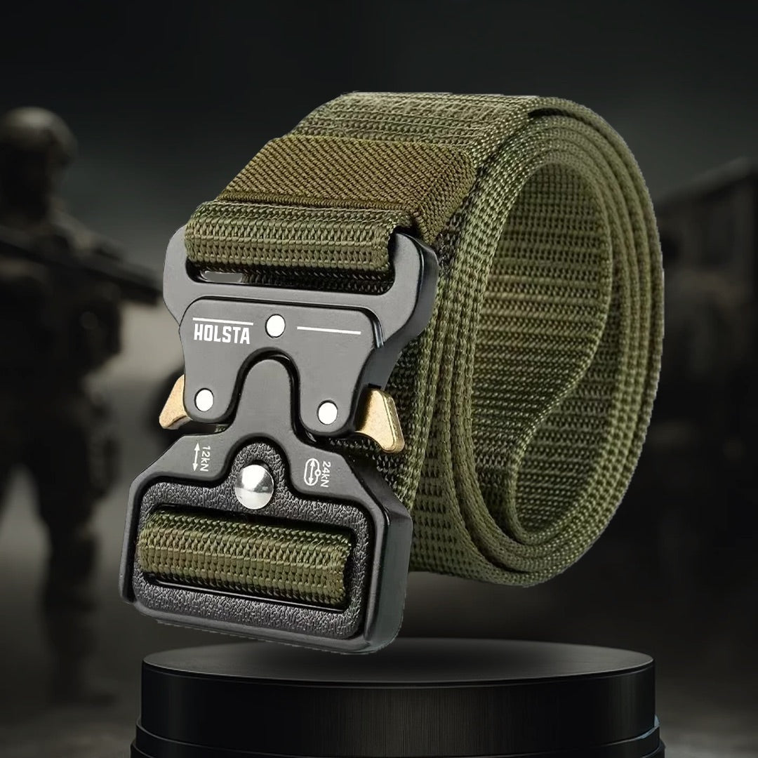 Army Green belt on pedestal